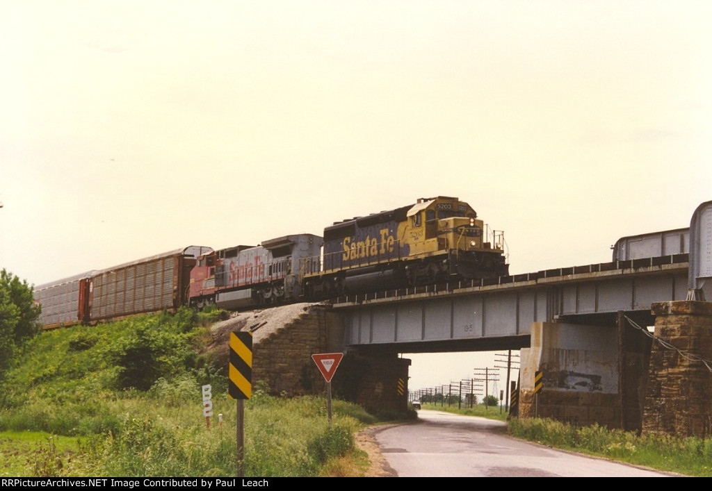 Vehicle train rolls east